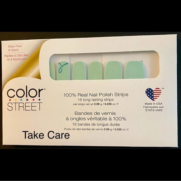 Color Street Take Care NAMI Mental Health Awareness Set Mint Green Glitter New - Picture 7 of 8